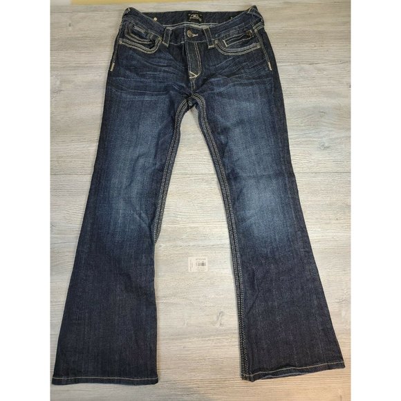 ROCK & REPUBLIC for Express Boot Cut Jeans Size 29 (MEASURE 32X30) - Picture 1 of 9
